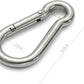 sprookber Stainless Steel Carabiner Spring Snap Hook - 304 Stainless Steel Heavy Duty Clips, Set of 4