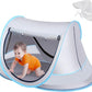 Baby Beach Tent with Baby Hat, Pop Up Toddler Travel Bed with Sun Hat for Boys or Girls, Sun Shade for Toddler Camping, Infant Portable Sun Shade, Summer Beach Baby
