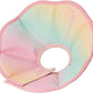 Touchdog Foldable Dog Cone Collar for Cats & Dogs - Adjustable Soft Recovery Collar with Waterproof PU Coating, Lightweight Design, 24.5cm/9.6in Wide Barrier (Pink Gradient Color, XL)