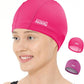 Aegend Fabric Swim Cap, Silicone Waterproof Layer - Breathable Cloth Swimming Cap, Keep Hair Dry with Hight Elasticity for Youth(8-16) Adult, 2 Sizes to Choose
