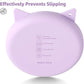 Coomazy Silicone Slow Feeder Dog Cat Bowls, Interactive Puzzle Toy for Pets Dry/Wet Food Training, Keeps Dogs Cats Busy, Prevents Puppy Kitty Overeating (Purple, 0.8 Cup)