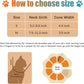 Cat Cone Collar Soft, Adjustable Cat Recovery Collar to Stop Licking After Surgery Protective E Collar for Cats Small Dogs, Orange M