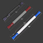 Muscle Roller Stick for Athletes - Deep Tissue Fascia Blaster & Roller Massager for Myofascial Pain Relief - Handheld Physical Therapy & Recovery Tool(Blue White-24 inch)