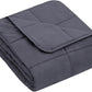 yescool Weighted Blanket (5 lbs, 36" x 48", Grey) Cooling Heavy Blanket for Sleeping Perfect for 40-60 lbs, Breathable Blanket with Premium Glass Bead, Machine Washable