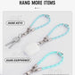 project-cb Phone Wrist Strap 1,Tether Tab 2,Phone Wristlet,Lanyard Wrist Strap,Key Holder,KeyChain,KeyRing×2(FoggyBlack-S)