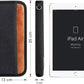 Real Leather Wallet RFID Family Passport Holder Waterproof Travel Essentials (Black)