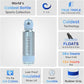 Coldest Insulated Water Bottle with Straw Lid - Stainless Steel Metal Insulated Bottle for Men & Women (Blue Reflections, 40 oz)