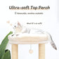 KAMABOKO Modern Cat Tree, 53" Cat Tower for Indoor Cats Natural Sisal Scratching Posts, Hand-Woven Condo & Top Perch, Cat Tree Tower for Kittens Climb Play & Rest