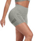 CHRLEISURE Women's 4 Packs Workout Gym Shorts, High Waisted Butt Lifting Scrunch Butt Seamless Booty Shorts