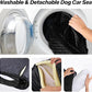 Dog Car Seat for Small Medium Dogs Up to 40lbs, Detachable Washable Soft Pet Booster Travel Bed for Front & Black Seat with Safety Leash Belt