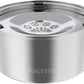 3L/101oz Large Capacity Dog Water Bowl Stainless Steel No Spill Dog Bowls Slow Drinking Dog Water Feeder Dispenser