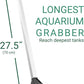 EZPIK 27" Extra Long Tweezers for Aquarium - Grabber Tool for Aquascaping - Aquarium Tongs Extra Long for Grabbing in Deepest Tanks - Saltwater Fish Feeding Tongs - Fish Tank Tweezers for Coral Reef