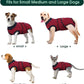Kuoser Recovery Suit for Dogs Cats After Surgery, Professional Pet Recovery Shirt Dog Abdominal Wounds Bandages, Substitute E-Collar & Cone,Prevent Licking Dog Onesies Pet Surgery Recovery Suit