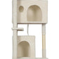 FDW Cat Tree Tower 81in Multi-Level Durable Cat Scratching Post & Cozy Fun Jumping Platform Space Saving Condo Pet Play House for Indoor Cats,Beige