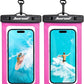 Hiearcool Waterproof Phone Pouch,Waterproof Phone Case for iPhone 17 16 15 14 13 Pro Max Plus up to 8.3",IPX8 Cellphone Dry Bag for Beach Cruise Travel-Bright Red-2Pack