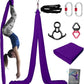 PRIOR FITNESS Aerial Silks Kit Colorful 9/15/20 Yards 40D Nylon Fabric Hammock Set With Hardware & Guide for All Levels Of Aerial Yoga Practice and Acrobatic Flying For Adults Aerial silk