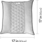Paw Inspired Snuggle Bunny Bolster Bed for Rabbits, Cats, Dogs and Other Small Pets, Reversible Fleece Flop Bedding with Padded Sides (Gray/Light Gray)