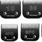 10 Blades Dog Grooming Blades Compatible with Andis/Oster A5/Wahl KM-10 Series Dog Clippers,Detachable Clipper Replacement Blade,Black (6PCS Black-#10+30+3FC+4FC+5FC+7FC)