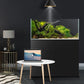 Fzone 48 Gal Rimless Low Iron Fish Tank Nova Clear Ultra-White 45° Mitered Edges Translucent Glass Anata Series Aquarium w/Black Foam Leveling Mat(S90-W45)