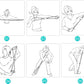 Fitness 8 Yoga Pulling Rope Resistance Band & Arm Resistance Bands Workout Chest Arm and Shoulder Stretch Bands Exercise Equipment