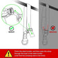 HPYGN Pull Up Assistance Bands, Heavy Duty Resistance Band for Pull Up Bar, Adjustable Weight/Size with Fabric Feet/Knee Rest, Bands for Pull Up Assist for Strength Training, Pull Up Assist Band