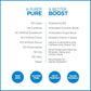 Pureboost Clean Energy Booster, Refreshing Energy Drink Mix with B12 Vitamins, Electrolytes, Antioxidants, Sugar-Free with No Sucralose (Combo Pack, 30 Count)
