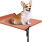 Veehoo Elevated Dog Bed, Outdoor Raised Dog Cots Bed for Medium Dogs, Cooling Camping Elevated Pet Bed with Slope Headrest for Indoor and Outdoor, Washable Breathable, Medium, Red, CWC2204