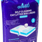 12 Count Litter Box Liners, Waste Bags Compatible with Pet-safe ScoopFree Self-Cleaning Litter Box Tray, Drawstring Litter Bags for Reusable Tray, Pre-Separated (38"L x 14.5"W x 7.8"H)