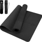 Yoga Mat Non Slip TPE Extra Wide Yoga Mat with Alignment Mark, 72"L x 32"W x 0.32"/0.24"Th (183cm x 81cm x 8mm/6mm), Anti-Tear Exercise Mat with Carrying Strap and Bag, Workout Mats for Yoga, Pilates