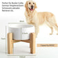 Petygooing White Elevated/Raised Ceramic Dog Bowl for Medium and Large Breeds, Dog Food Water Dish with Stand,Pet Feeding Bowl with Anti Slip Rubber Large Dogs(1800ml 7.6 Cups)