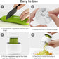 3 in 1 Vegetable Spiralizer Slicer, Adjustable Zucchini Carrot Noodle Maker, Cucumber Spiral Cutter, Easy to Use Kitchen Tool（White）