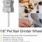 Diamond Dog Nail Grinder for Dremel, Diamond Bit for Big Dog&Pets Nail Care, 1/8'' Nail Dremel Tool for Dogs, for Animals Nail Care & Home Grinder Tools