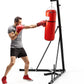 TLSUNNY 150 LBS Height Adjustable Punching Bag Stand W/Weighted Base, Heavy Duty Bag Stand, Steel Sandbag Rack Boxing Bag Stand, Free Standing for Home Gym Fitness, Stand Only