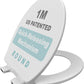 1M Soft Close Toilet Seat Round, Patented Quick Releasing for Easy Cleaning, Anti-Wiggling Design, Easy Installation