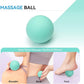 5 in 1 Foam Roller Set, High Density Fitness Exercise Foam Roller for Deep Tissue Muscle Massage, Massage Roller, Massage Ball, Resistance Band, for Whole Body(Tiffany Green)