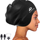 Alepo Extra Large Swim Cap for Women Men, Durable Silicone Swimming Hat with Ear Protection, Unisex Adults Bath Swimming Caps for Long Thick Curly Hair & Dreadlocks Braids Weaves Afro Hair