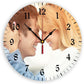 Generic Custom Clocks for Walls Personalized Clocks with Photo Text Logo Customize Gifts for Kitchen Bathroom Home Wedding Friend Family Lover, 10inch-25cm