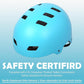 Bike Helmet 3 Sizes for Teenager Kids Youth Adults,Bavilk Skateboard Helmet Adjustable Multi-Sport Bicycle Cycling Scooter Roller Skate Inline Skating Rollerblading for Girls Boys Women Men Teen