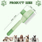 Pet Hair Removal Comb Flea Comb, 2025 New Cat Grooming Brush with Release Button, De-Shedding Cat Brush for Short and Long Hair Cats (Green)