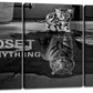 3 Panels Mindset is Everything Motivational Canvas Wall Art Inspirational Entrepreneur Quotes Poster Print Artwork Painting Picture for Framed Home Decoration Living Room office bedroom 36''W x 16''H