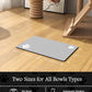 Pet Feeding Mat-Absorbent Dog Mat for Food and Water Bowl-No Stains Quick Dry Water Dispenser Mat-Dog Accessories Pet Supplies-Bowl for Messy Drinkers（LIGHTGREY,12"x19"