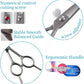 4.5" Curved Dog Scissors for Grooming Face and Paws with Safety Round Tip for Small Dogs Face Paw Ears Trimmer Professional Small Cat Grooming Shears (4.5" Curved, Gray)
