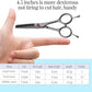 4.5" Dog Grooming Scissors - 3 Pcs Curved & Straight Thinning Shears for Small Dogs & Cats - Japan 440C Stainless Steel