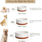 MALACASA Dog Bowls, Ceramic Dog Food and Water Bowls for Small Size Dogs, 1.5 Cups Capacity Pet Bowl for Puppy & Cats (S-1.5 Cups)
