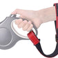 PetBonus Short Dog Leash, Safety Wrist Strap for Retractable Dog Leash, Reflective Design and Adjustable Soft Padded Handle, Extra Layer Security for Pet Stroller (Red) 1 Pack