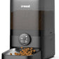 oneisall Automatic Cat Feeder for Large Kibble and Snacks, 20 Cups/5L Timed Pet Feeder for Cats Indoor, Programmable Dry Food Dispenser (Black)
