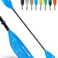 Abahub Adjustable Kayak Paddle 210-230 cm/ 230-250 cm Floating Kayaking Oars Boating Oars Canoeing Oars Black