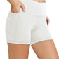 baleaf Women's 8"/ 5"/ 3" Biker Shorts High Waist Yoga Workout Gym Running Volleyball Spandex Shorts with Pockets
