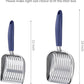 WePet Cat Litter Scoop, Aluminum Alloy Sifter, Kitty Metal Scooper, Deep Shovel, Long Handle, Poop Sifting, Kitten Pooper Lifter, Durable, Heavy Duty, for Litter Box