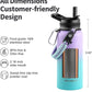 32 oz Insulated Water Bottle with Straw (Cold for 48 Hrs), Stainless Steel Triple Wall Vacuum Sports Water Jug, Leakproof Hydro Cup Flask with Paracord Handle & Straw Spout Lids & DIY Stickers